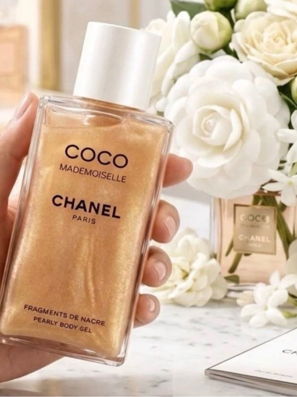 CHANEL Coco Mademoiselle Pearly Body Gel - Shimmery Leave in Gel AMAZING